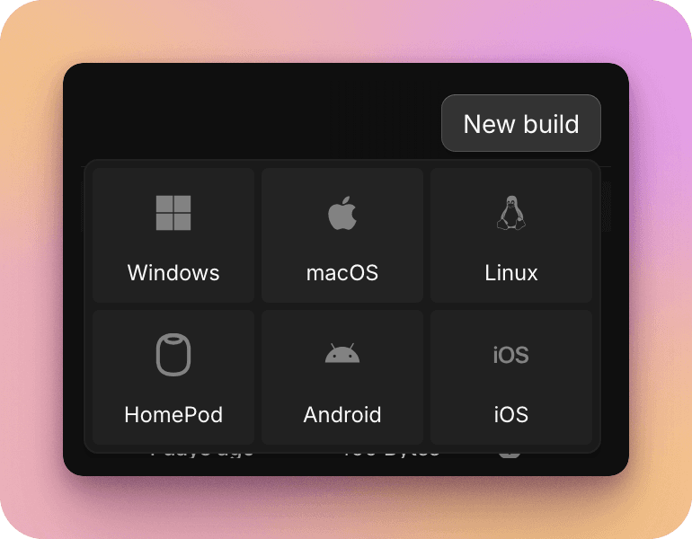 Choose your build platform