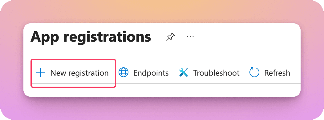Create new enterprise application