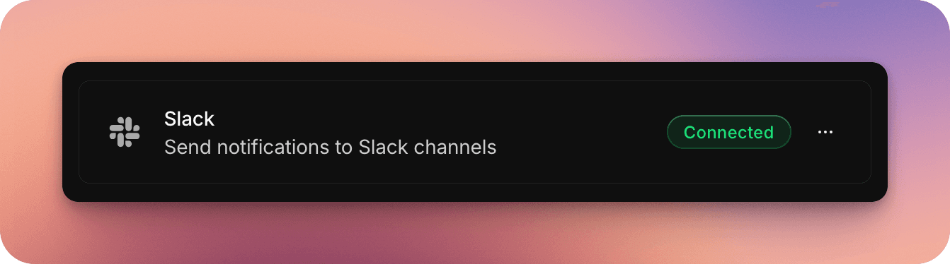 Connected Slack team