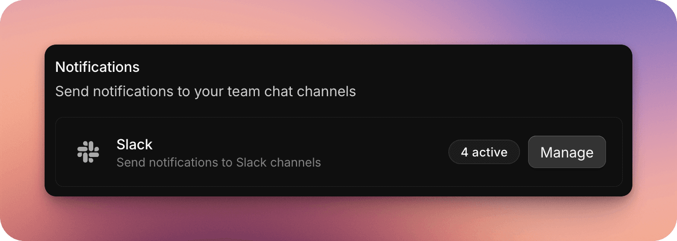 Manage Slack automations